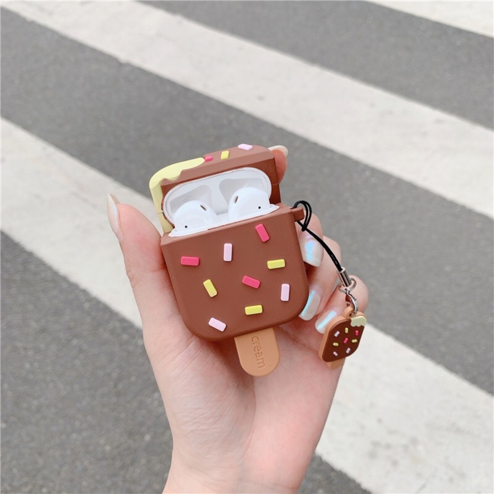 Brown ice cream AirPod case